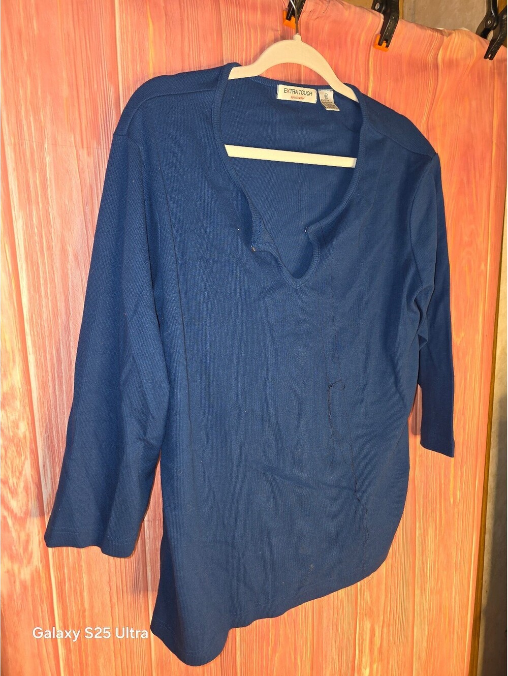 Extra Touch Navy Blue Sportswear Long Sleeve Top 30/32